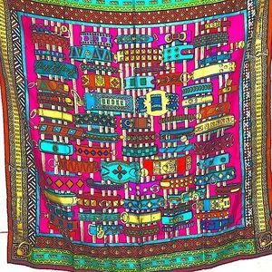 Hermès Scarf Colliers de Chiens by Virginie Jamin